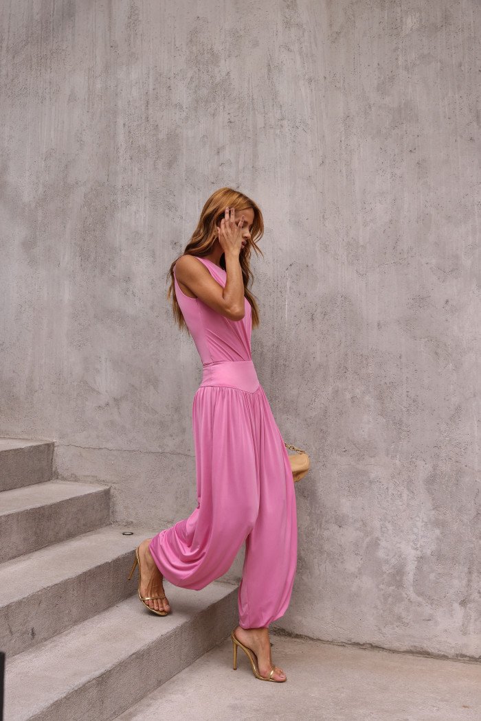 CONJUNTO BODY E CALÇA NATHALIA - ROSA