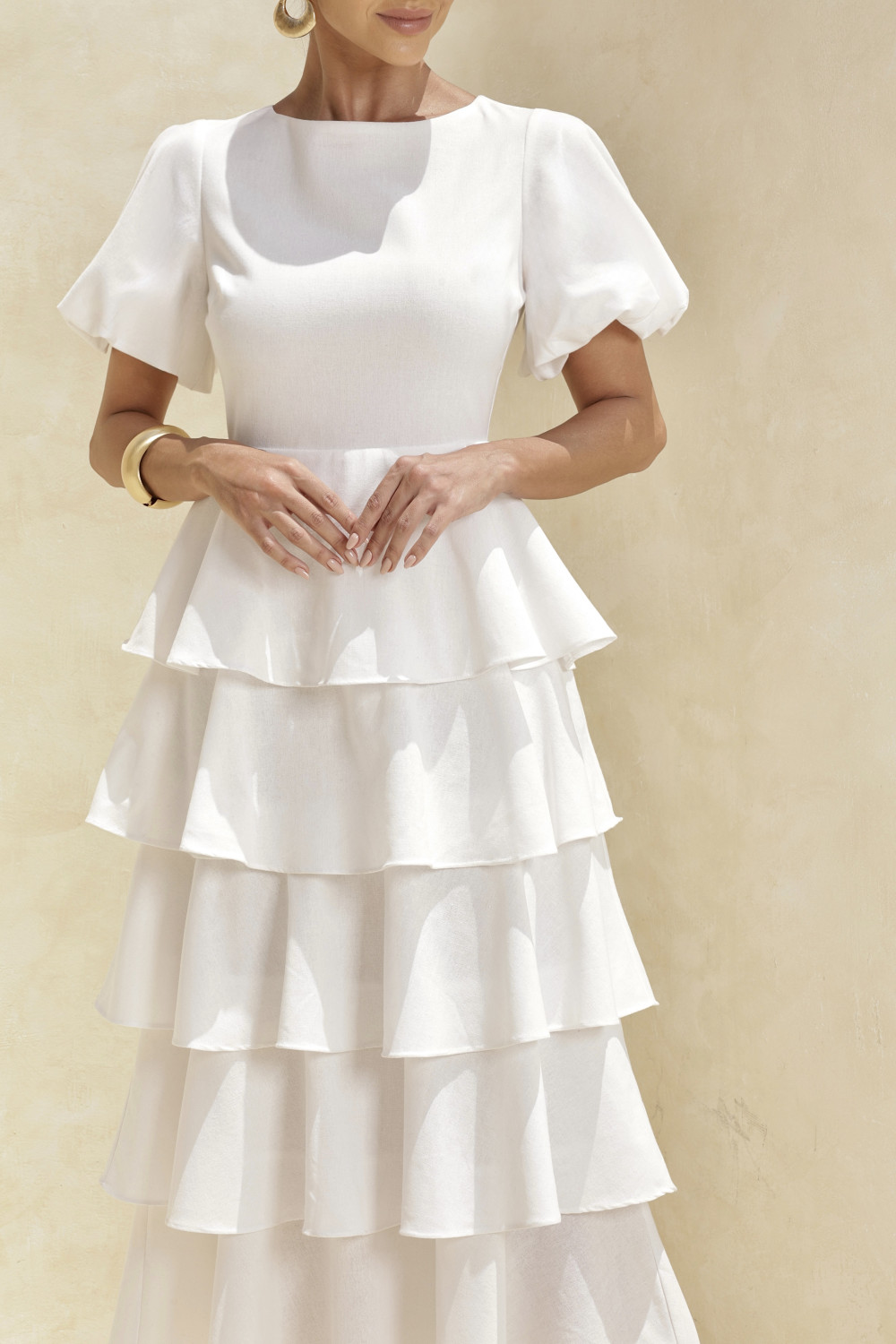 VESTIDO LU CAMADAS - BRANCO