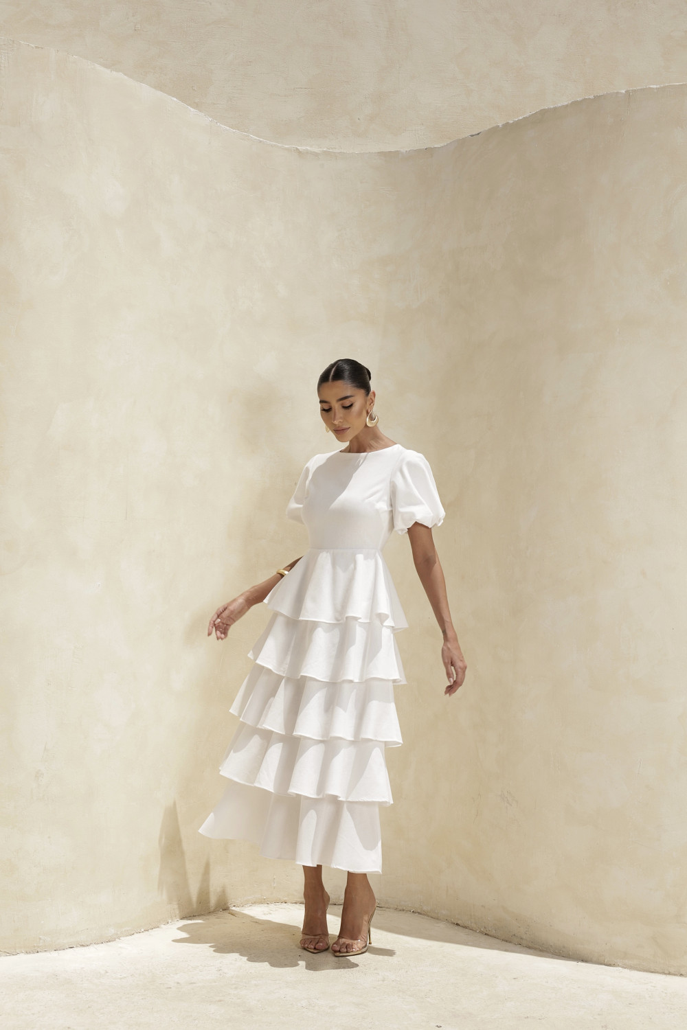 VESTIDO LU CAMADAS - BRANCO