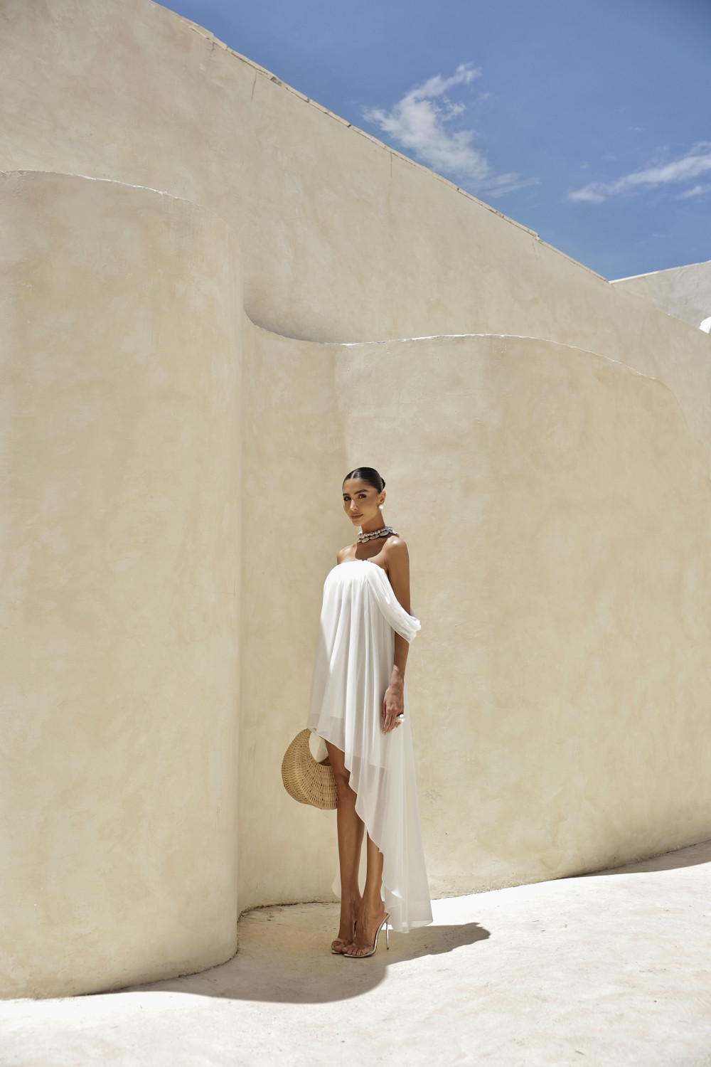 VESTIDO CURTO MULET CIGANINHA JORDANA - OFF WHITE