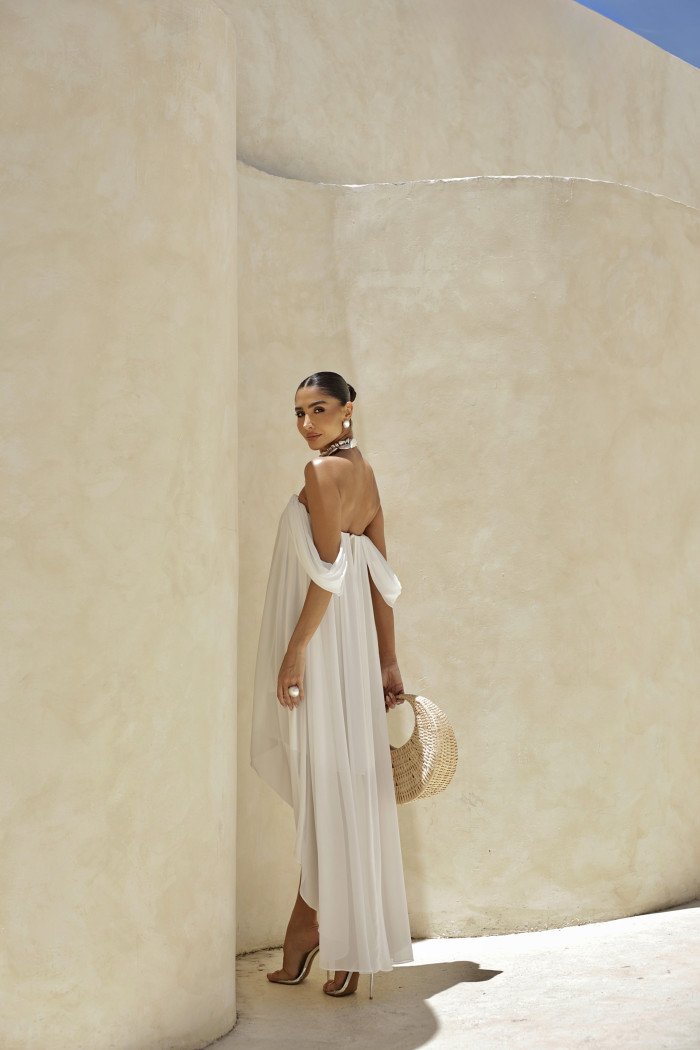 VESTIDO CURTO MULET CIGANINHA JORDANA - OFF WHITE