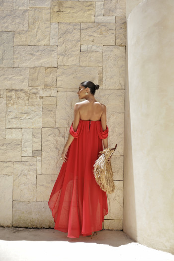 VESTIDO CURTO MULET CIGANINHA JORDANA - VERMELHO