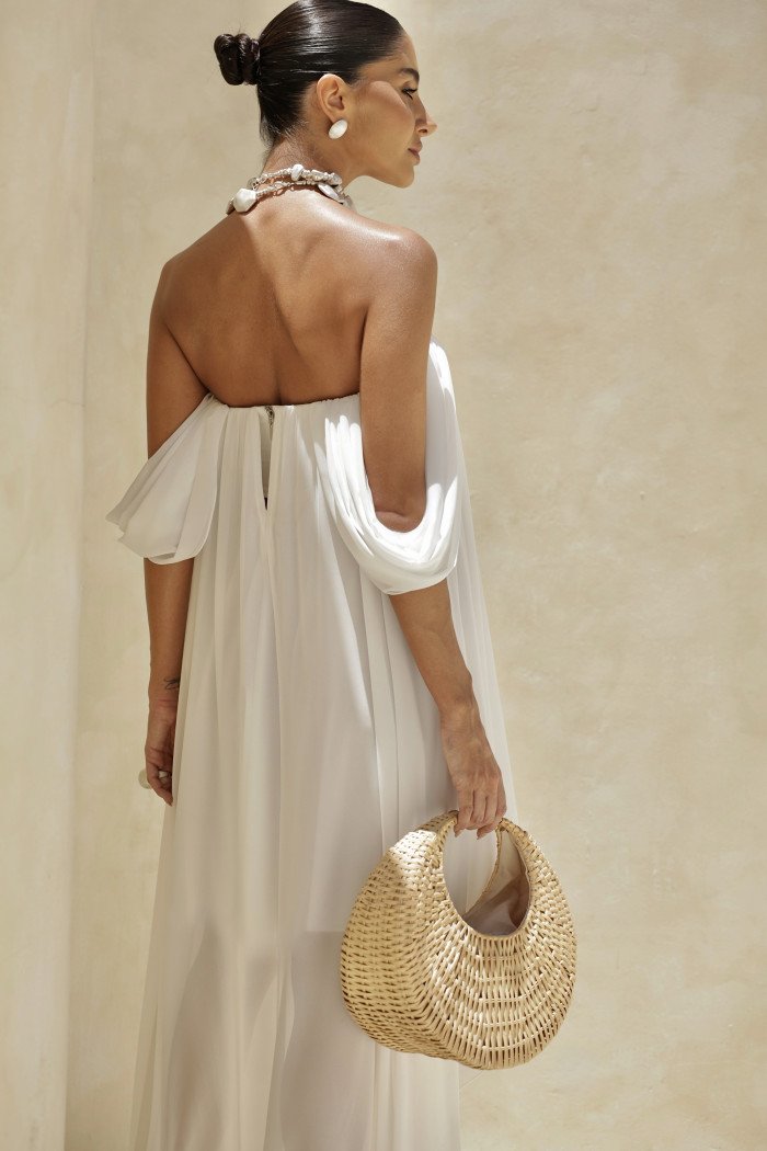 VESTIDO CURTO MULET CIGANINHA JORDANA - OFF WHITE