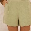 CONJUNTO MARTHA SHORTS E COLETE LINHO - PISTACHE