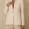 BLAZER OMBRO PREGAS BIANCA - BEGE