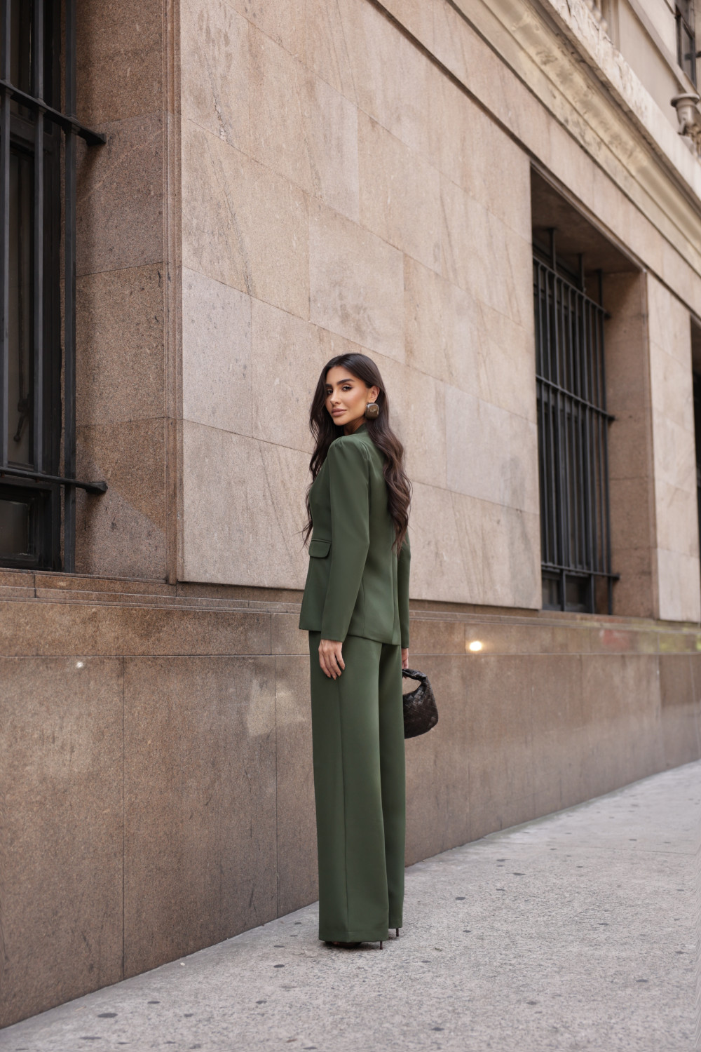 BLAZER OMBRO PREGAS BIANCA - VERDE