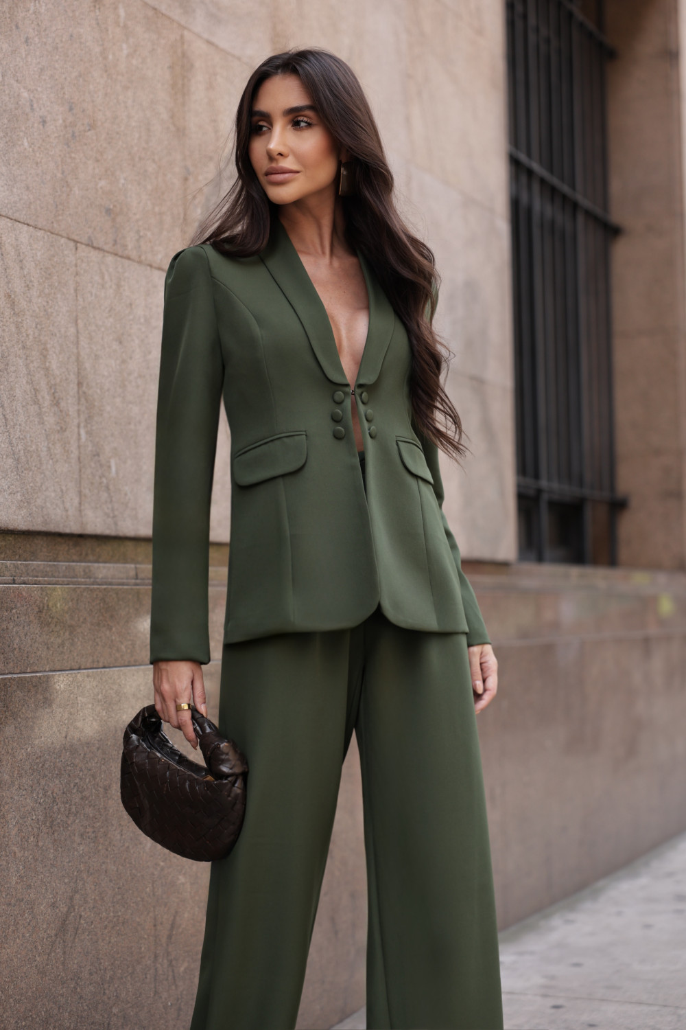 BLAZER OMBRO PREGAS BIANCA - VERDE