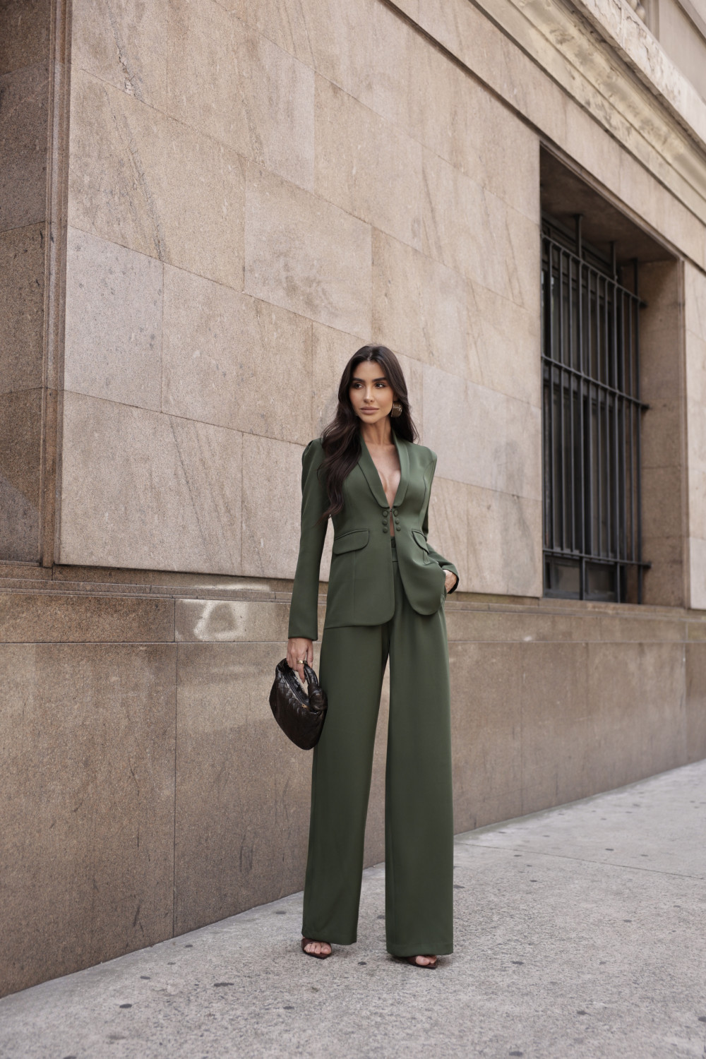 BLAZER OMBRO PREGAS BIANCA - VERDE