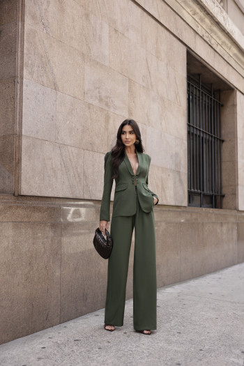 BLAZER OMBRO PREGAS BIANCA - VERDE