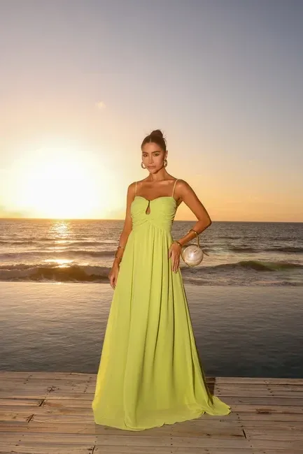 VESTIDO LONGO CREPE SILK LIMA - DÉBORA