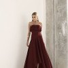 VESTIDO MIDI HELENA SAIA ASSIMÉTRICA - VINHO