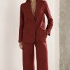 CONJUNTO FILIPA BLAZER E CALÇA LINHO - MARSALA