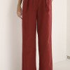 CONJUNTO FILIPA BLAZER E CALÇA LINHO - MARSALA