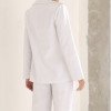CONJUNTO FILIPA BLAZER E CALÇA LINHO - BRANCO