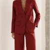 CONJUNTO FILIPA BLAZER E CALÇA LINHO - MARSALA