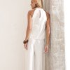 CONJUNTO PALOMA BLUSA E CALÇA VIÉS - OFF WHITE