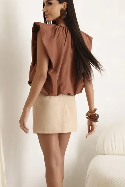 SHORT SAIA ALFAIATARIA GABY - AREIA