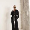 CONJUNTO TÓQUIO CASACO E CALÇA AVELUDADO - PRETO