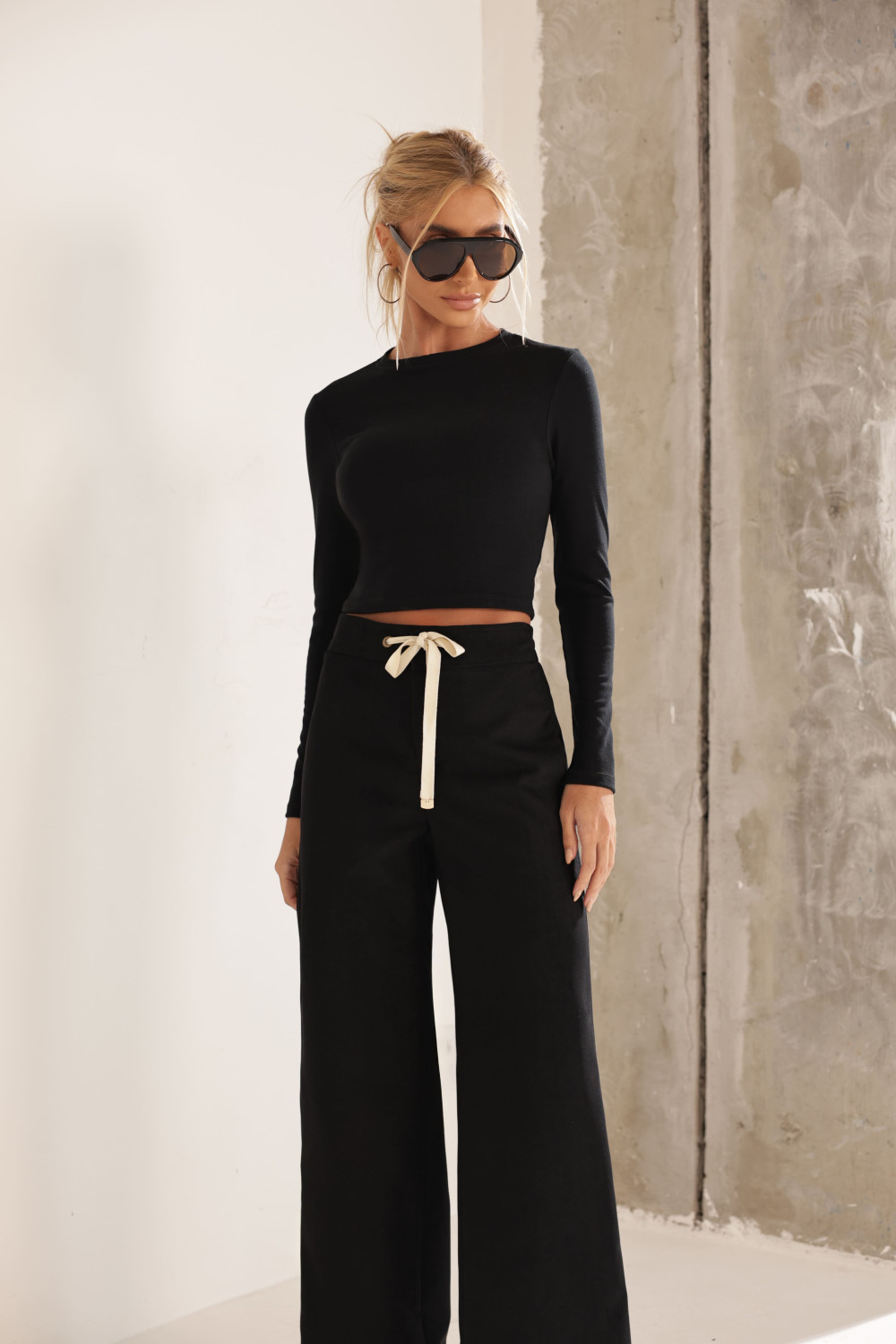 BLUSA MANGA LONGA MARCIELLE - PRETO