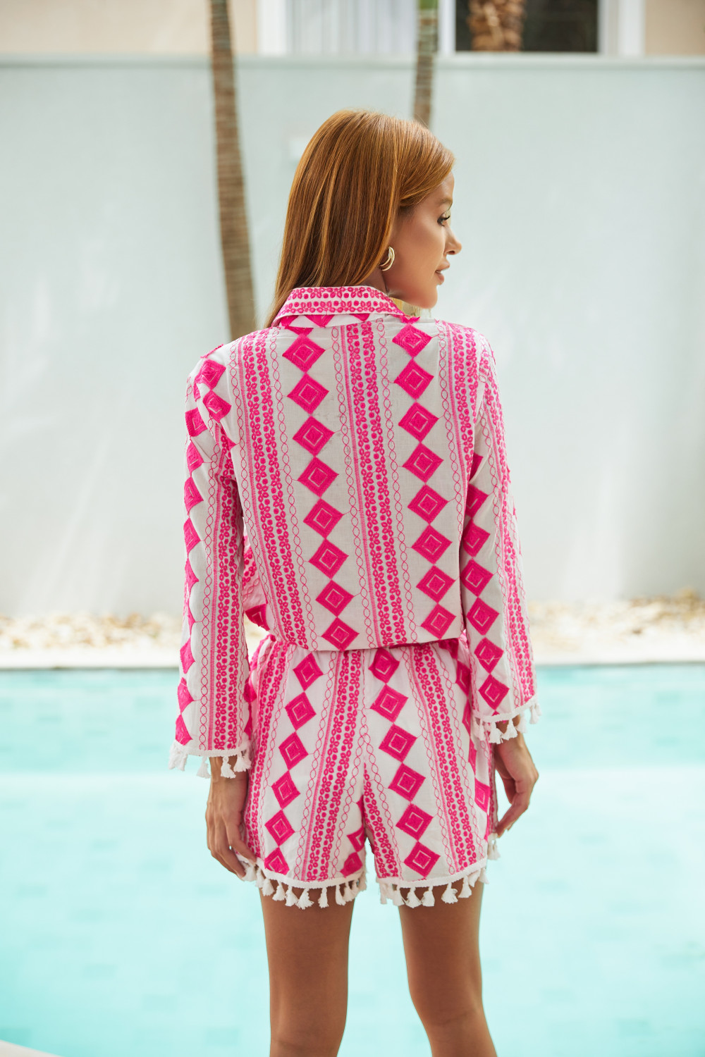 CONJUNTO CAMISA E SHORT LAISE BRUNA - PINK