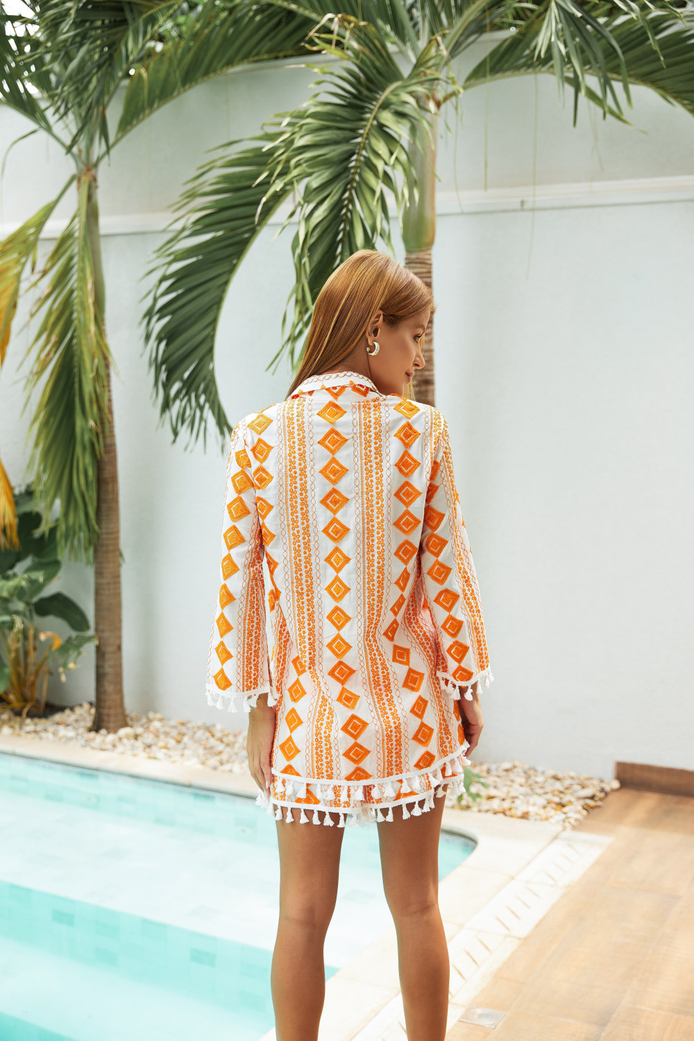 CONJUNTO CAMISA E SHORT LAISE BRUNA - LARANJA