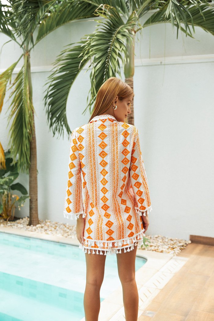 CONJUNTO CAMISA E SHORT LAISE BRUNA - LARANJA