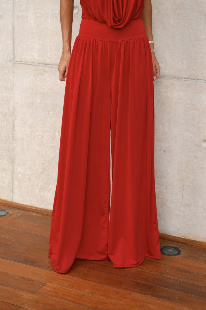 CONJUNTO BODY E CALÇA PARIS - VERMELHO