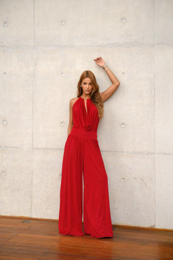 CONJUNTO BODY E CALÇA PARIS - VERMELHO