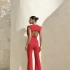 MACACÃO PALA PESPONTADO SOLANGE - VERMELHO