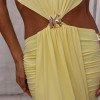 VESTIDO LONGO DETALHE CINTURA FERNANDA - CAMOMILA