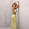 VESTIDO LONGO DETALHE CINTURA FERNANDA - CAMOMILA