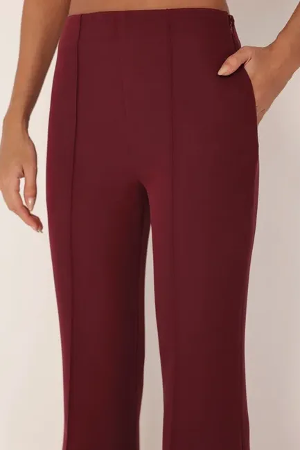 CONJUNTO LONDRES ALFAITARIA BLUSA OMBRO A OMBRO - VINHO