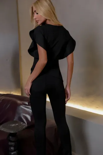 BLUSA JUJU MANGA CURTA - PRETO