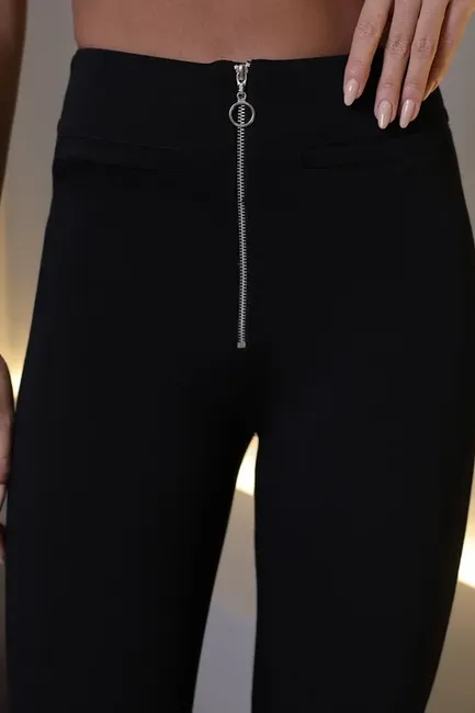 CALÇA MONTARIA POWER ZÍPER FRONTAL - PRETO