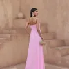 VESTIDO LONGO CREPE SILK ROSA CLARO - DÉBORA
