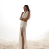 VESTIDO LONGO PAETÊ FRENTE ÚNICA JERICOACOARA - BRANCO