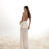 VESTIDO LONGO PAETÊ FRENTE ÚNICA JERICOACOARA - BRANCO