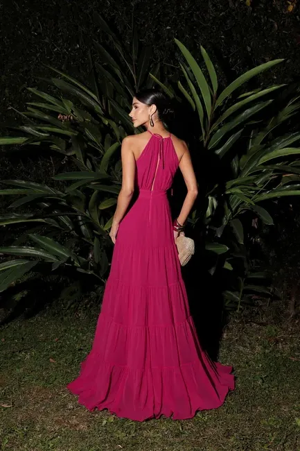 VESTIDO MALTA LONGO - PINK