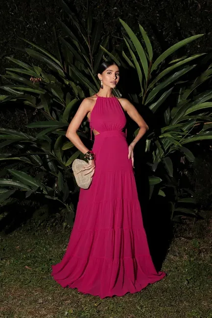 VESTIDO MALTA LONGO - PINK
