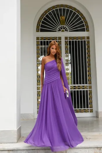 VESTIDO LONGO UM OMBRO SOPHIA - VIOLETA