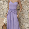 VESTIDO LONGO COM CHOKER SAIA PLISSADA SUZANA - LILÁS