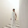 CONJUNTO ALFAIATARIA CALÇA E BLUSA ASSIMÉTRICA - OFF WHITE