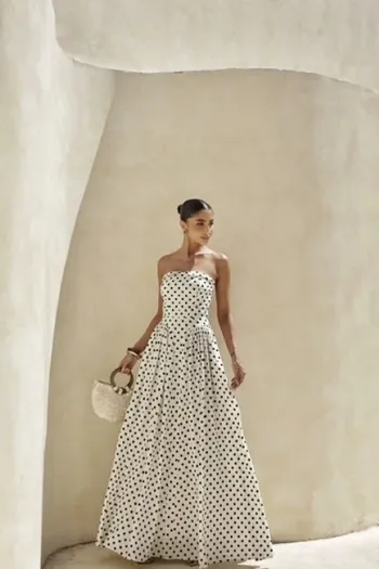 VESTIDO LONGO POÁ JUJU - OFF WHITE