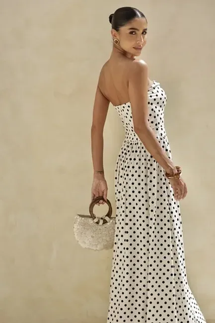 VESTIDO LONGO POÁ JUJU - OFF WHITE