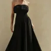 VESTIDO MIDI HELENA SAIA ASSIMÉTRICA - PRETO