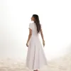 VESTIDO LONGO SCUBA CREPE LUANA MANGA ENVELOPE - BRANCO