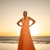 VESTIDO LONGO BORDADO SUMMER - LARANJA