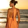 VESTIDO LONGO BORDADO SUMMER - LARANJA
