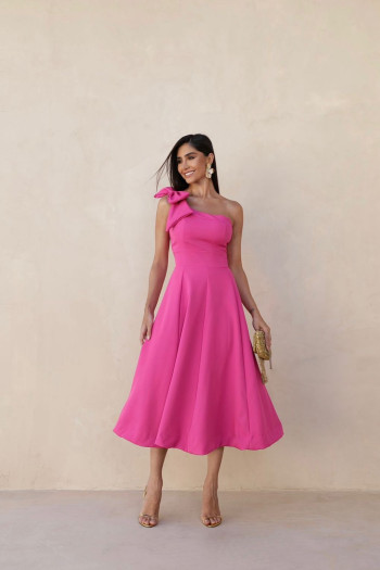 VESTIDO LAYS MIDI LAÇO - PINK