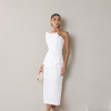VESTIDO MILENA MIDI ALFAIATARIA PREMIUM - OFF WHITE